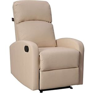SVITA LEX relaxfauteuil TV fauteuil met beensteun en verstelbare relaxfunctie. - beige 90345