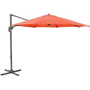 SVITA Verkeerslicht parasol 3m parasol aluminium draaibare parasol tuinterras oranje - oranje Polyester 90544