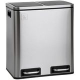 Inbouwprullenbak - Hoogwaardig - RVS - Dubbel