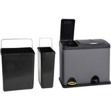 Pedaalemmer - Rood - Staal - 30 Liter