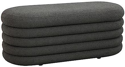 SVITA Sitzbank BLOSSOM XL, Frei im Raum stellbar, Boucle, Sitzbank mit Stauraum, Gepolstert