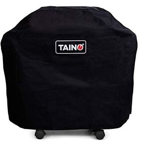 SVITA TAINO 4-pits afdekhoes motorkap gasbarbecue bescherming PLATINUM ZWART - zwart Polyester 93554
