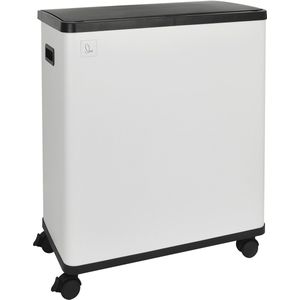 SVITA - SR2X30 - Sensor Afvalbak - Wit - 2 Compartimenten, 60 Liter, Inclusief Binnenemmer