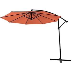 SVITA Parasol 3m zweefparasol met zonwering UV50+ mat oranje - oranje Polyester 98521