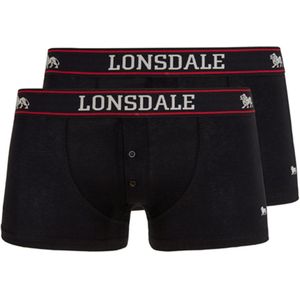Lonsdale - Oakworth - Boxershorts - Zwart - 2-Pack, 95% Katoen, 5% Elastaan