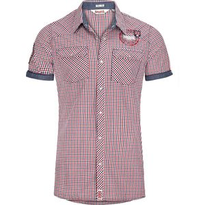 Lonsdale London Reigate Shirt - Blauw-Rood-Wit - Katoen - Heren