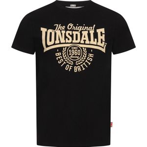 Lonsdale - Bethersden - T-Shirt - Zwart - Schmale Passform