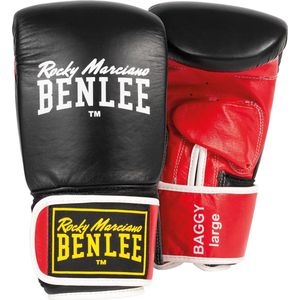 Benlee Baggy bokshandschoenen, leer, zwart/rood, XL