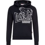 Lonsdale - Tadley Hoodie - Katoen - Zwart - Kangoeroezak