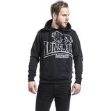 Lonsdale - Tadley Hoodie - Katoen - Zwart - Kangoeroezak