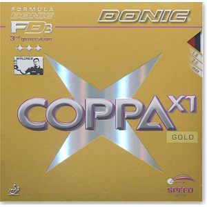 Donic Coppa X1 Gold-schwarz / 2,0