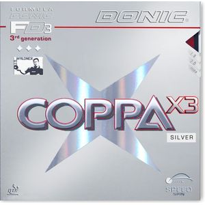 Donic Coppa X3 Silver-schwarz / 2,0