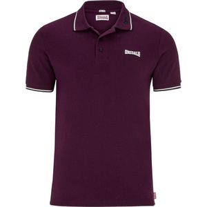 Lonsdale Polo Shirts Lion Poloshirt schmale Passform Oxblood