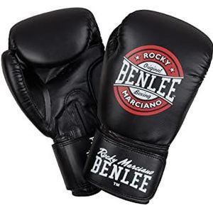 Benlee Rocky Marciano Unisex Adult PRESSURE bokshandschoenen, zwart/rood/wit, 14 oz