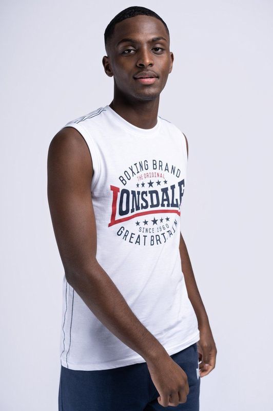 Lonsdale Heren mouwloos T-shirt slim fit ST AGNES