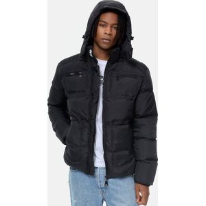 Herenjas - Gewatteerd - Donkergroen - Nylon - Met Afneembare Capuchon