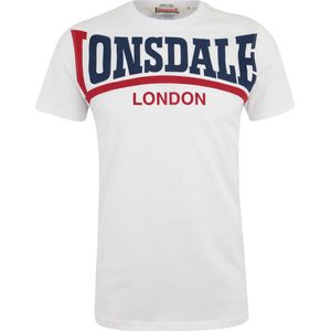 Lonsdale T-Shirt Creaton T-Shirt schmale Passform White