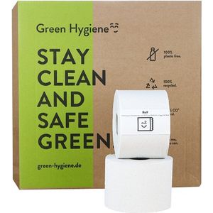 Green Hygiene ROLF toiletpapier, 2-laags, gerecycled, wit, 36 rollen, 500 vellen