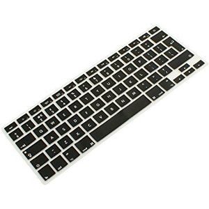 SYSTEM-S QWERTY siliconen toetsenbordhoes voor MacBook Pro 13 inch 15 inch 17 inch iMac/MacBook Air 13 inch zwart