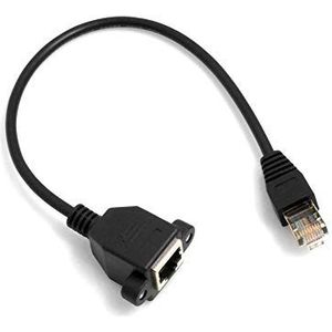 System-S Ethernet-netwerkkabel RJ45-stekker naar RJ45-bus Mount 8P8C FTP STP UTP Cat 5e 29 cm