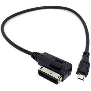 System-S Auto Micro USB Oplaadkabel Adapterkabel voor Media in AMI MDI 25 cm
