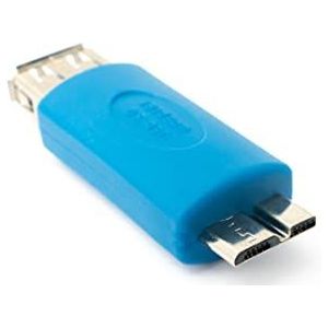 System-S USB 3.0 Type A Vrouwelijke naar Micro B-stekker in blauw