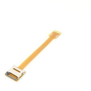 Systeem-S Micro SD Tf Memory Card Card Card (Male) naar Microsd (Female) Externe verlenging Kit Set Soft Flat Kabeladapter (10 cm)