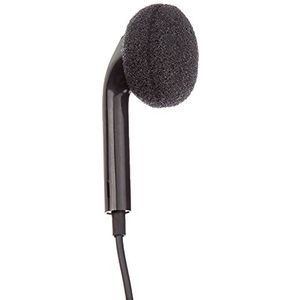 System-S Einohr Mono Headset Koptelefoon met Afstandsbediening voor Smartphone Mobiele Telefoon Tablet PC Zwart