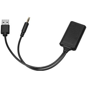 System-S Bluetooth adapterkabel voor autoradio met USB en jack zwart voor BMW
