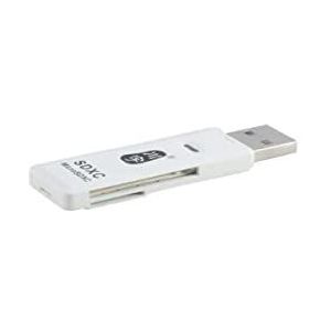 System-S USB A-adapterstick voor SD Micro SD kaartlezer