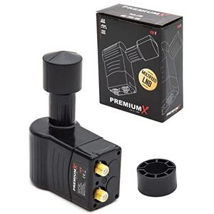 PremiumX Rocket Quad LNB PXR-QS Sat voor 4 deelnemers 3° graden Multifeed Slim LMB HDTV LNC HD Full HD 3D 4K UltraHD UHD Sky