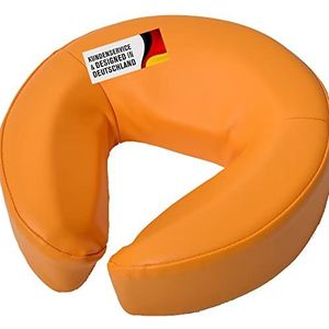 Hoofdkussen van kunstleer voor de massage- en behandelingsligstoel in geel