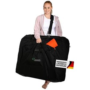 Draagtas voor mobiele massagestoel, exclusief met 2 handgrepen, universele transporttas voor inklapbare massagetafel in verschillende maten Large zwart