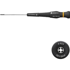 Bernstein Gereedschap GmbH 4-623 KS schroevendraaier, maat 0, met afvoerbaar handvat, lengte lemmet: 50 mm