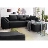 COLLECTION AB Ecksofa Sally L-Form, mit und ohne Bettfunktion, inklusive loser Rücken- und Zierkissen