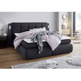 COLLECTION AB Boxspringbett "Borna", inklusive Bettkasten, LED-Beleuchtung und Topper