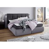 COLLECTION AB Boxspringbett "Borna", inklusive Bettkasten, LED-Beleuchtung und Topper