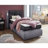 COLLECTION AB Boxspringbett "Borna", inklusive Bettkasten, LED-Beleuchtung und Topper