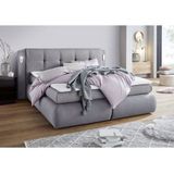 COLLECTION AB Boxspringbett "Borna", inklusive Bettkasten, LED-Beleuchtung und Topper