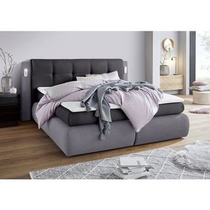 COLLECTION AB Boxspringbett »Borna«, inklusive Bettkasten, LED-Beleuchtung und Topper