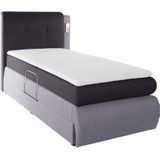 COLLECTION AB Boxspringbett "Borna", inklusive Bettkasten, LED-Beleuchtung und Topper
