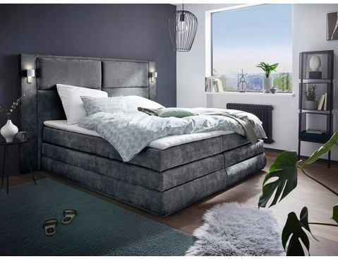 COLLECTION AB Boxspringbett Copenhagen, inklusive Bettkasten und Topper, wahlweise mit LED-Beleuchtung