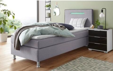 COLLECTION AB Boxspringbett, inkl. LED-Beleuchtung, Topper und Kissen
