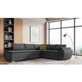 INOSIGN Ecksofa Göteborg, mit Boxspring-Bettfunktion und Bettkasten, Dauerschlaffunktion, Topper