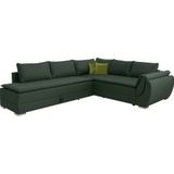 INOSIGN Ecksofa Göteborg, mit Boxspring-Bettfunktion und Bettkasten, Dauerschlaffunktion, Topper