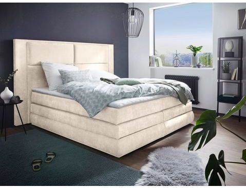 COLLECTION AB Boxspringbett Copenhagen, inklusive Bettkasten und Topper, wahlweise mit LED-Beleuchtung