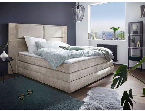 COLLECTION AB Boxspringbett Copenhagen, inklusive Bettkasten und Topper, wahlweise mit LED-Beleuchtung