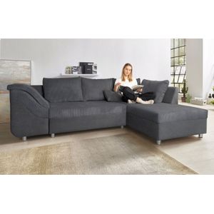 COLLECTION AB Ecksofa Sally L-Form, mit und ohne Bettfunktion, inklusive loser Rücken- und Zierkissen