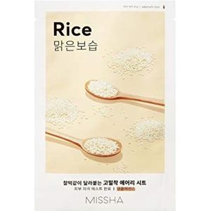 MISSHA Rijst Rice Sheet Mask Anti-aging, hydraterend, versterkend doekmasker, Koreaanse cosmetica, beauty-set, 4 stuks