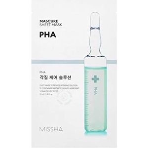 MISSHA Mascure Peeling Solution Sheet Mask PHA gezichtsmasker Koreaanse cosmetica doekmasker peeling-verzorging vochtset 3 stuks